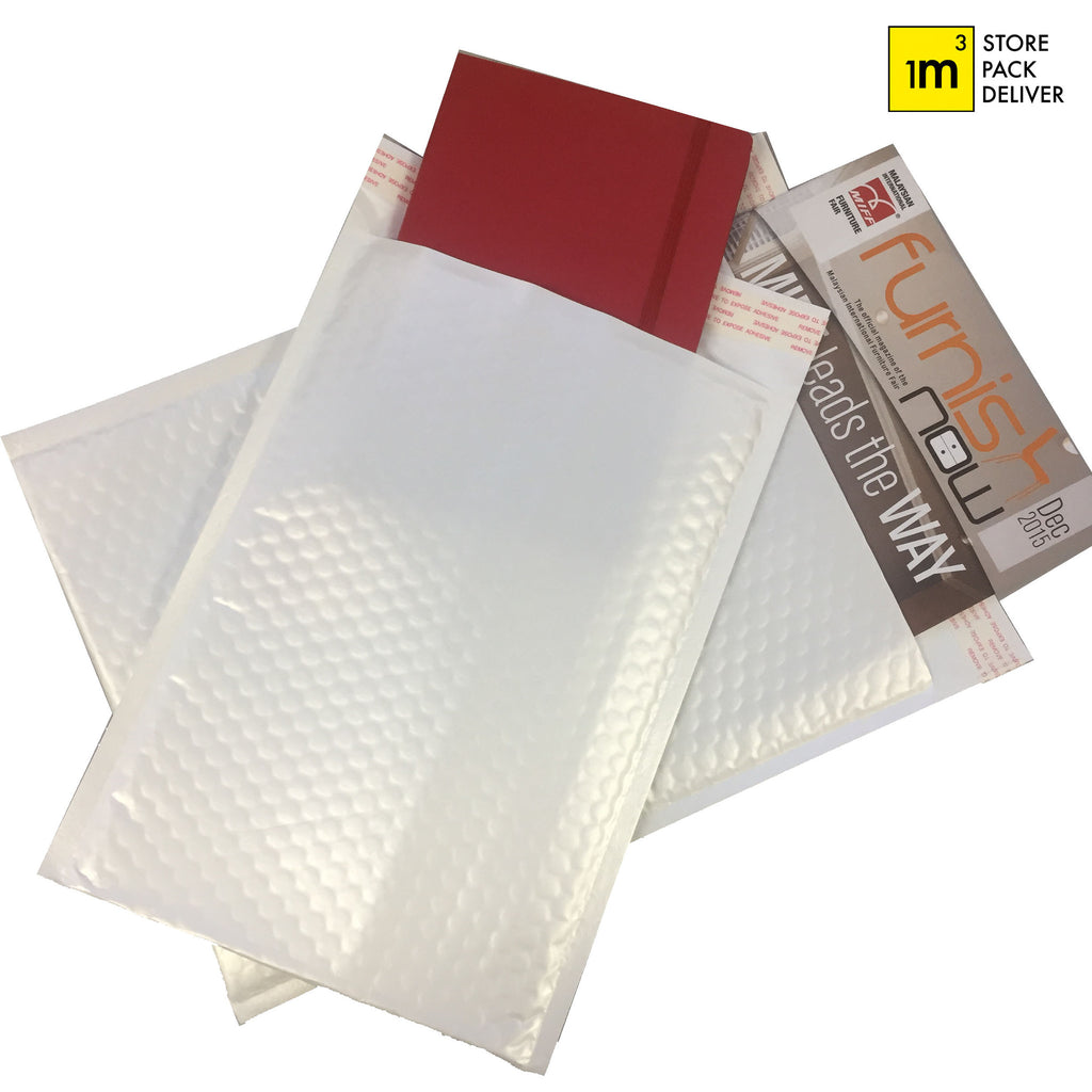 pearlised bubble mailer bag, courier bag, light weight, 1m3.co, bubble protection